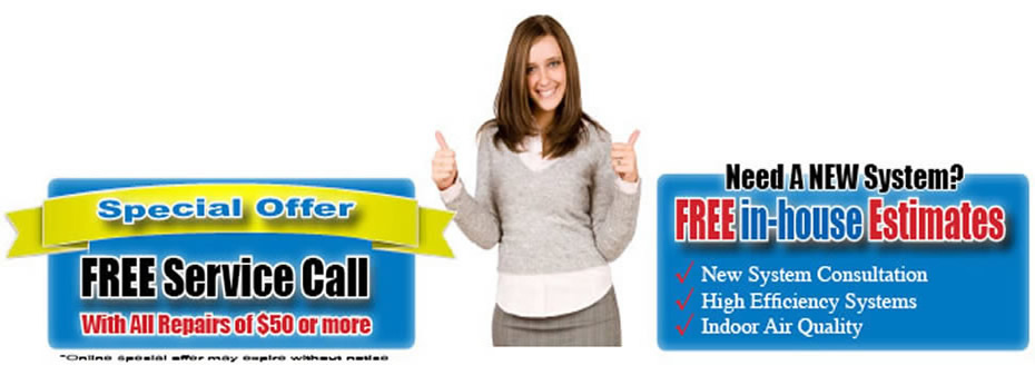 free service calls and estimates promotions